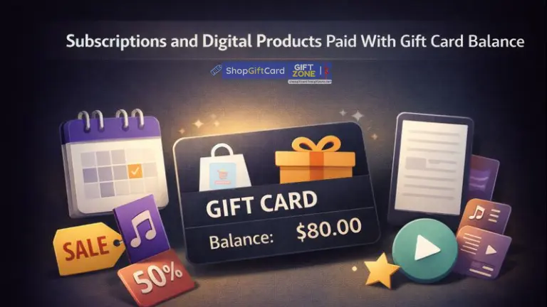 Subscription Payments Using Amazon Gift Card Balance